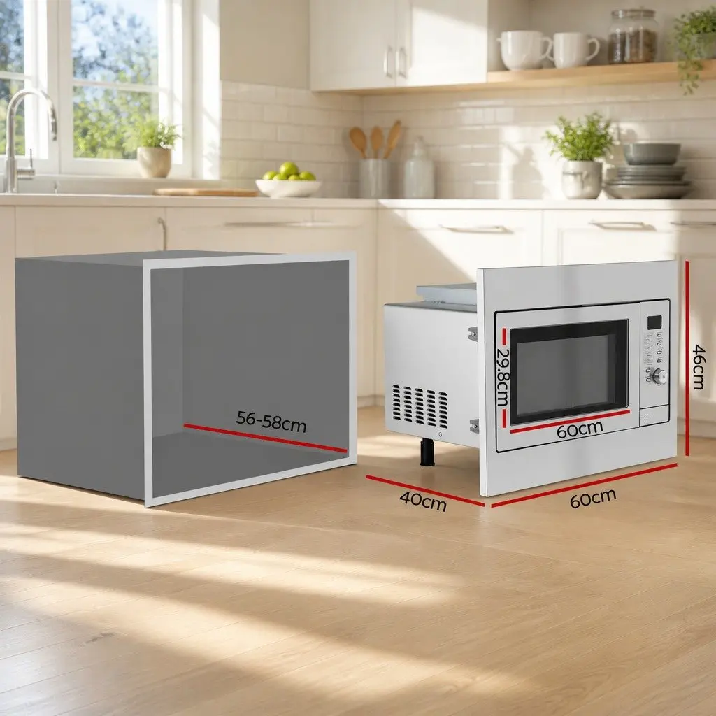 Built In Microwave Oven 30L 4 in 1 Grill Air Fry Convection Digital Control