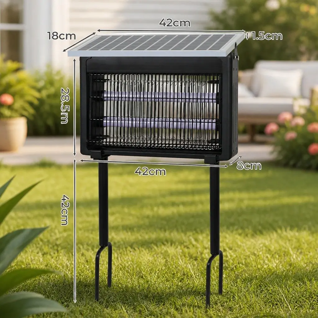 Electric Mosquito Killer Lamp Solar USB Powered Indoor Outdoor Bug Zapper