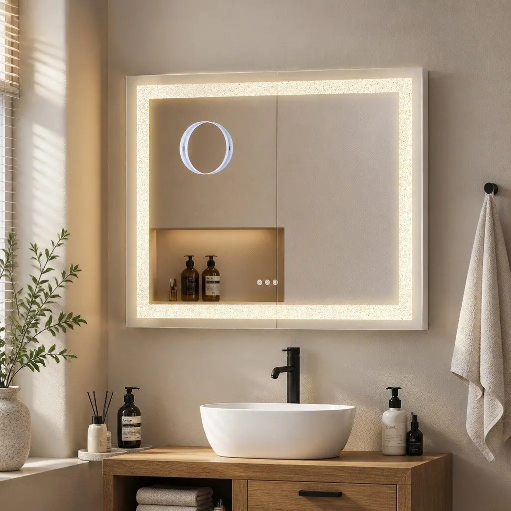 Touch Control LED Makeup Vanity Mirror