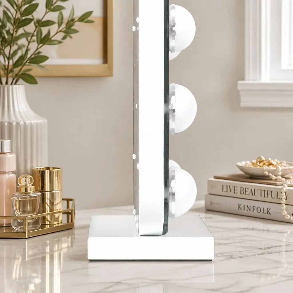 Hollywood Arched Makeup Mirror LED Light Touch Control Dimmable Brightness