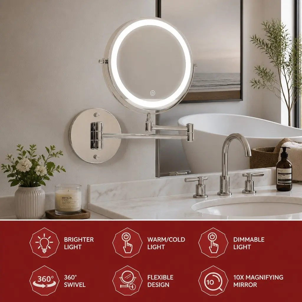 10X Magnifying Makeup Mirror