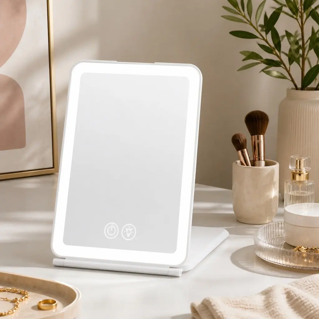 Portable Lighted Makeup Mirror