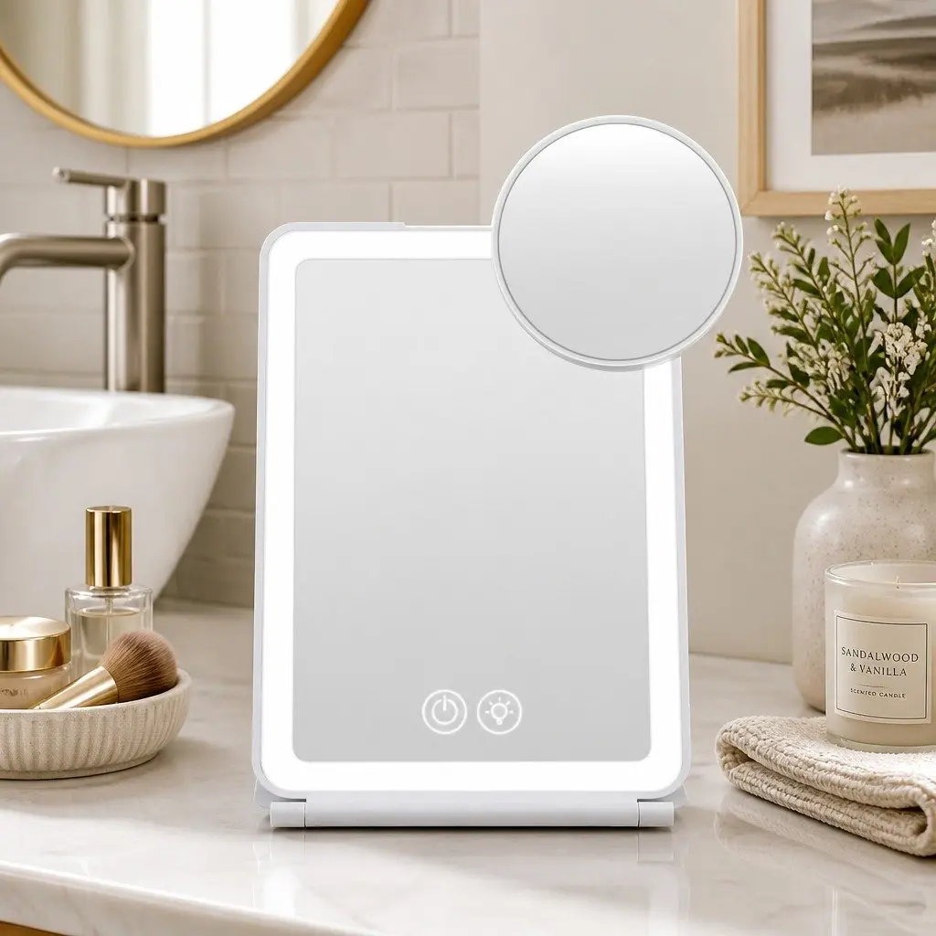 Portable Lighted Makeup Mirror