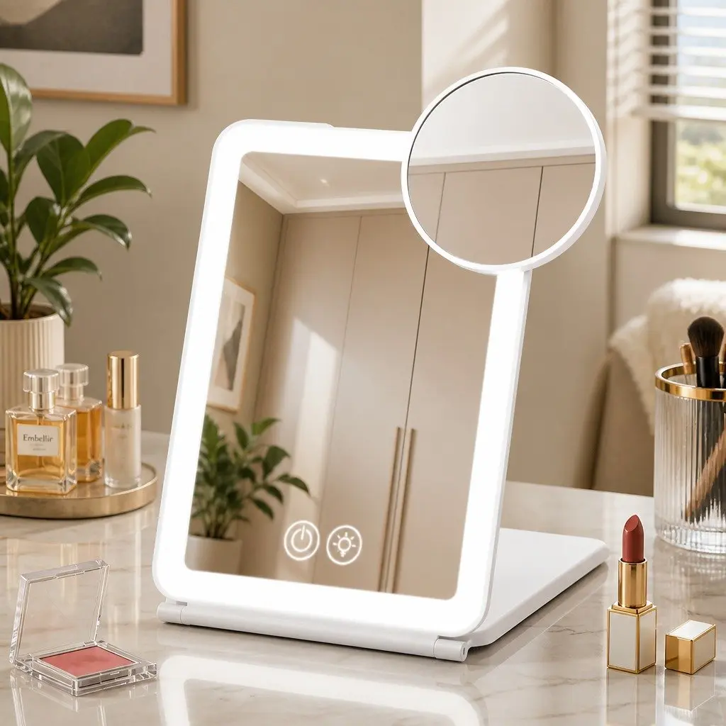 Portable Lighted Makeup Mirror