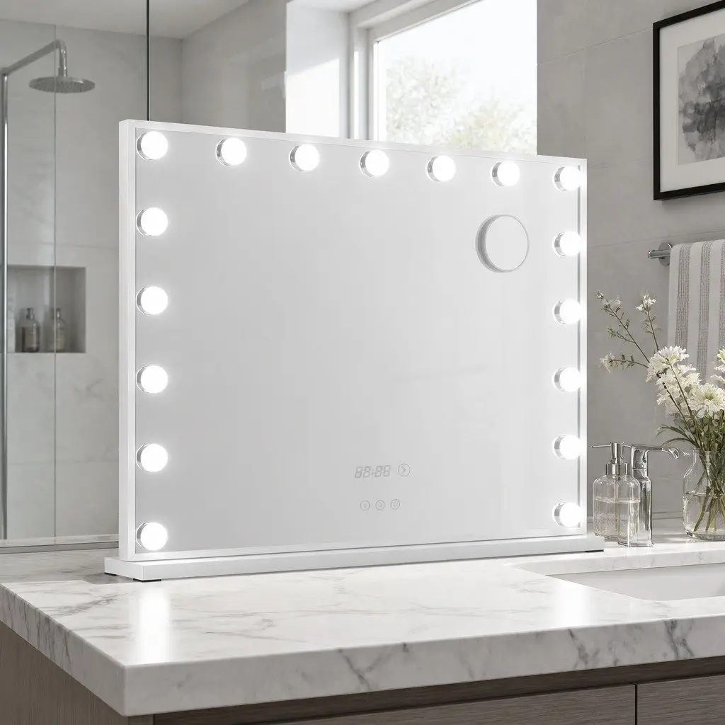 Makeup Mirror 80x60cm Hollywood Vanity LED Light Tabletop Adjustable Touch