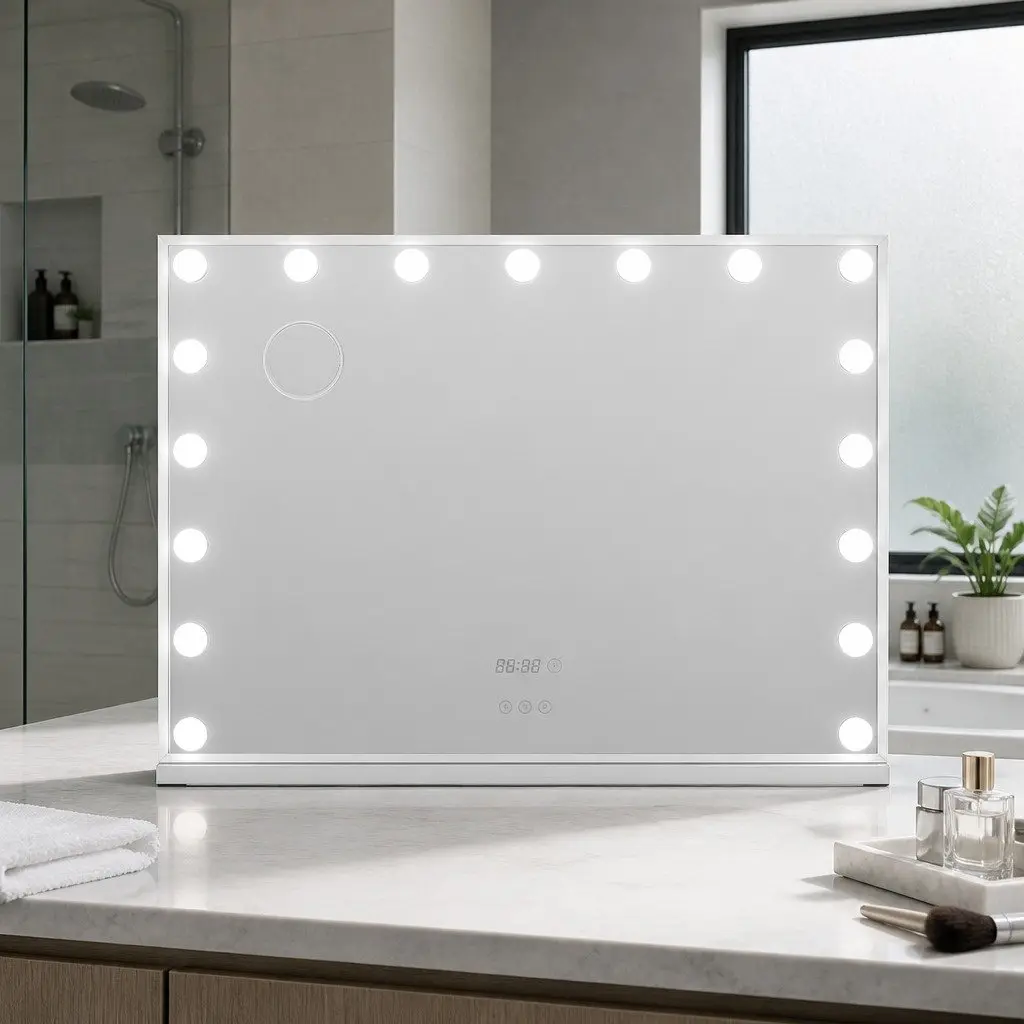 Makeup Mirror 80x60cm Hollywood Vanity LED Light Tabletop Adjustable Touch