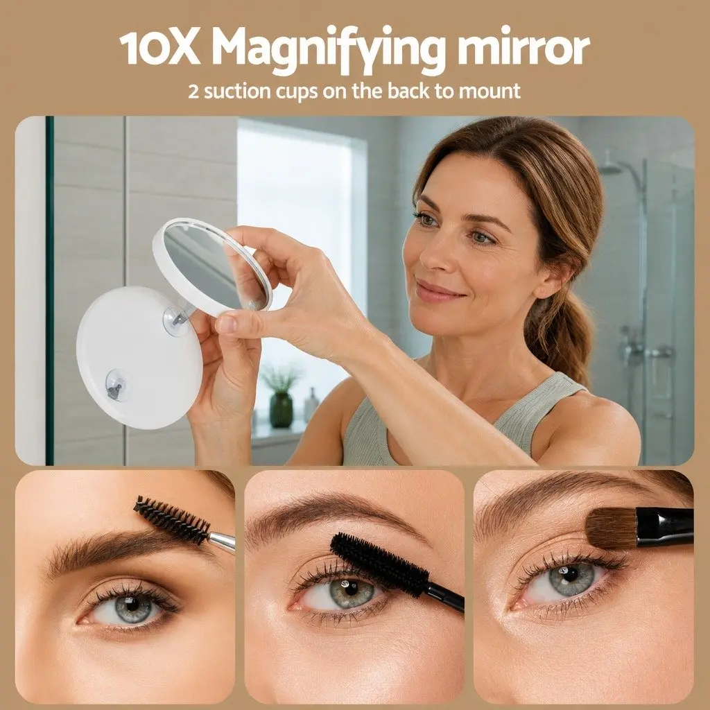 Makeup Mirror 80x60cm Hollywood Vanity LED Light Tabletop Adjustable Touch