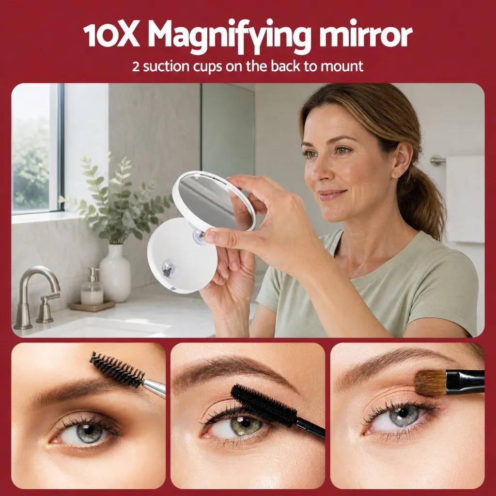 Makeup Mirror 80x65cm with LED Lighting