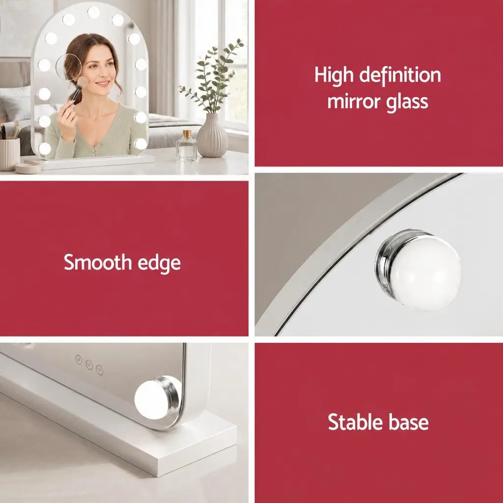 Makeup Mirror 40x50cm LED with 5x Magnifier