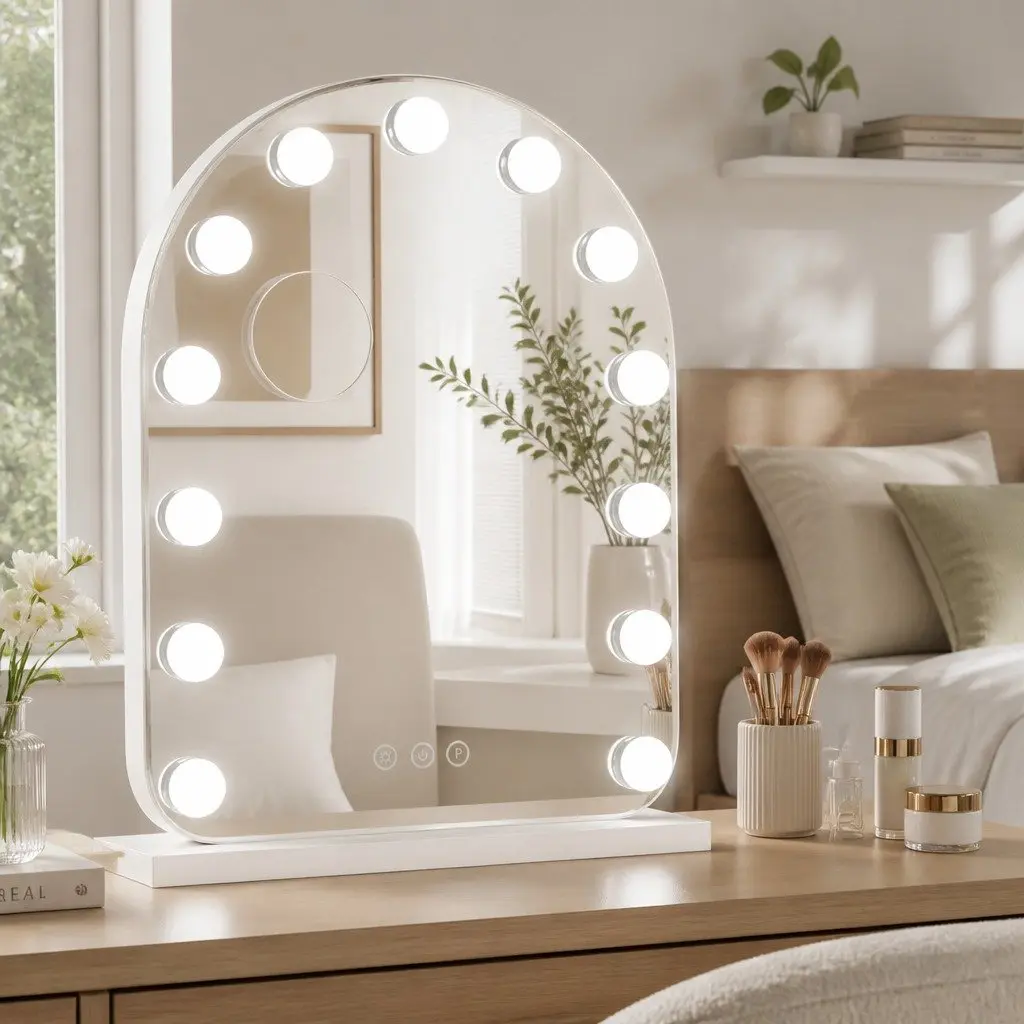 Makeup Mirror 40x50cm LED with 5x Magnifier