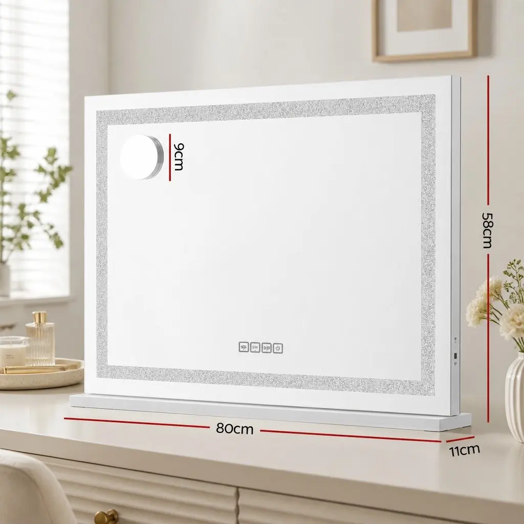 LED Crystal Lighted Makeup Mirror