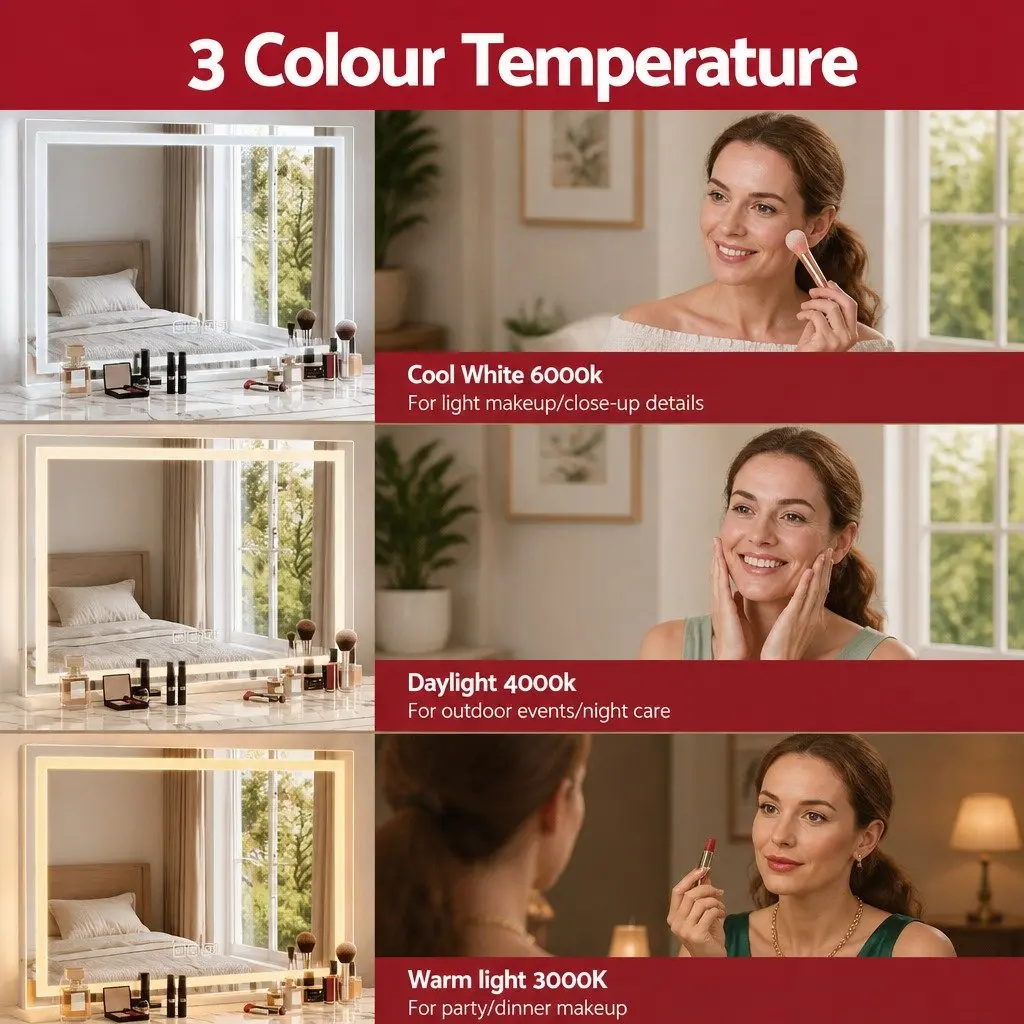 LED Crystal Lighted Makeup Mirror