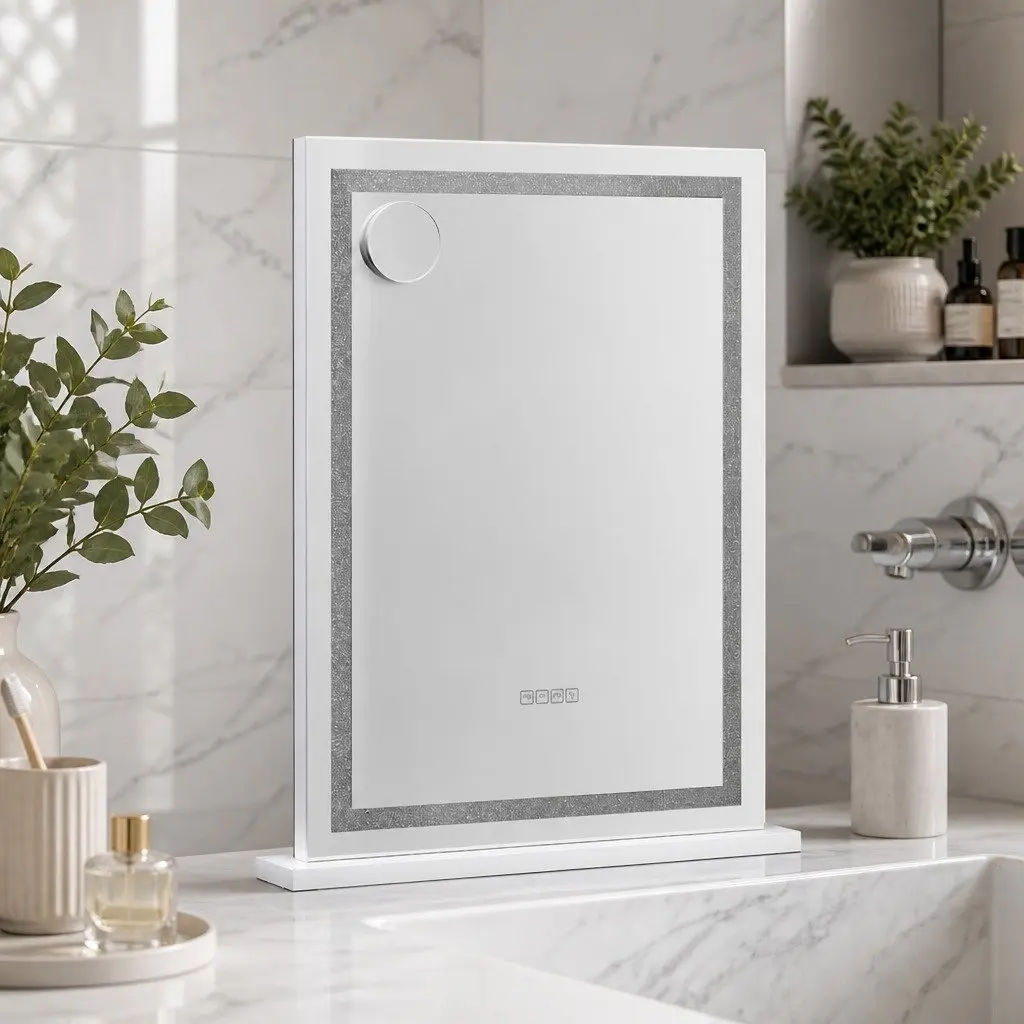 58x80cm Lighted Makeup Mirror with Bluetooth