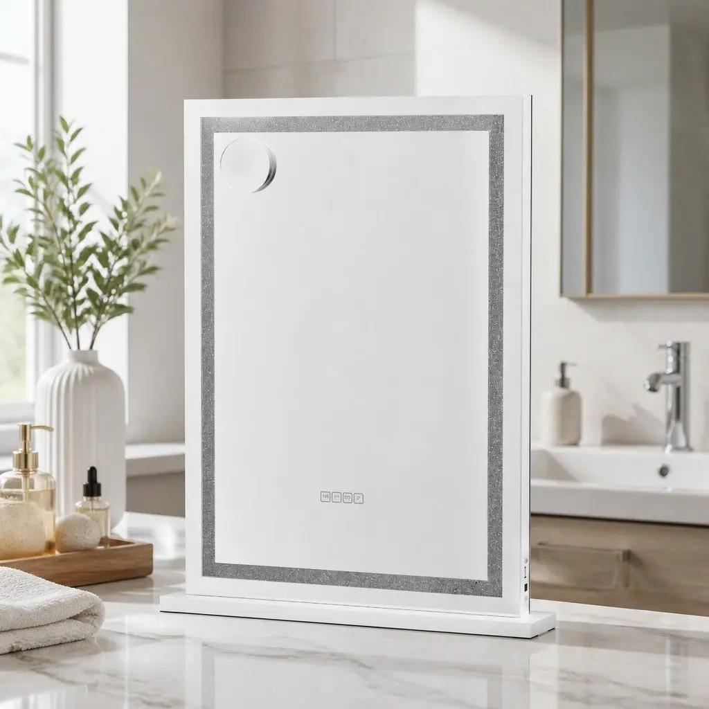 58x80cm Lighted Makeup Mirror with Bluetooth
