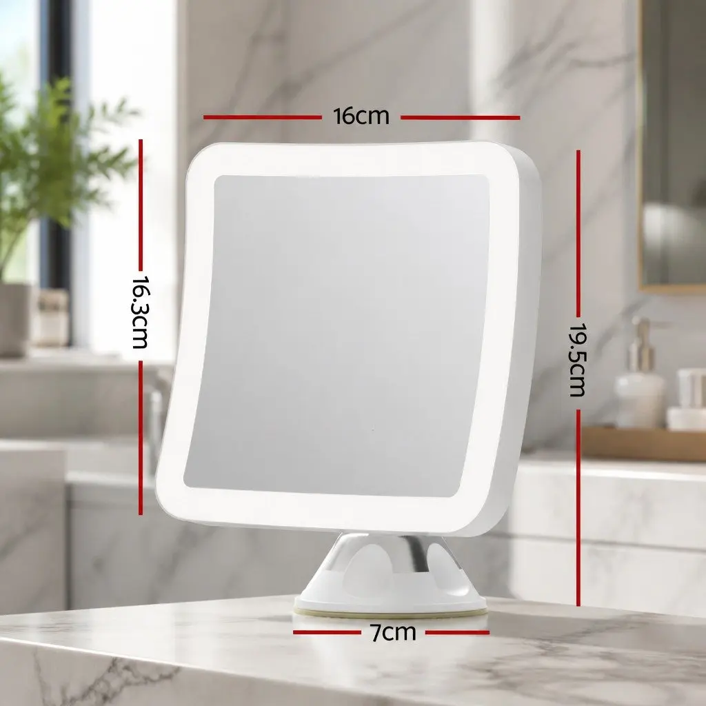 10X Makeup Mirror with LED Light Strip