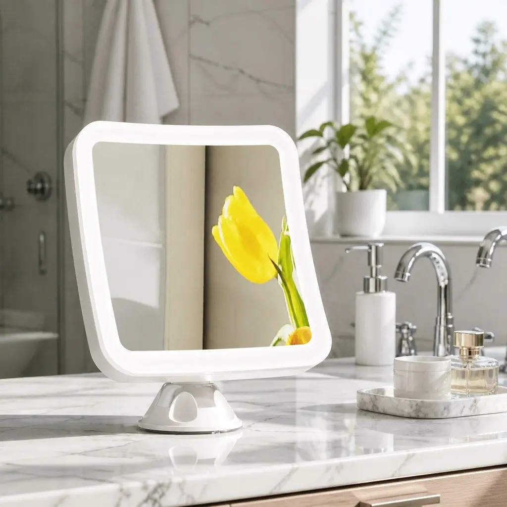 10X Makeup Mirror with LED Light Strip