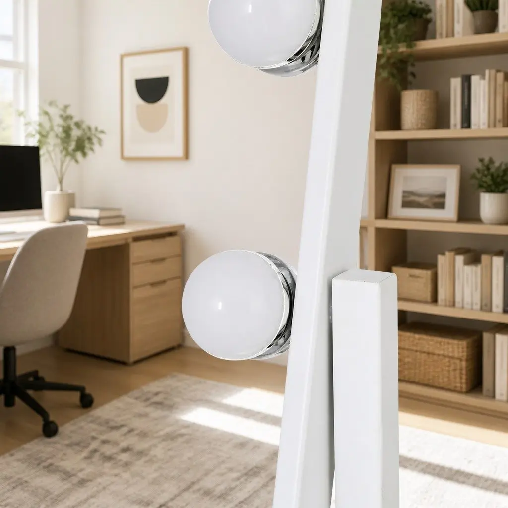 30x41cm LED Makeup Mirror with Metal Frame and Bulbs