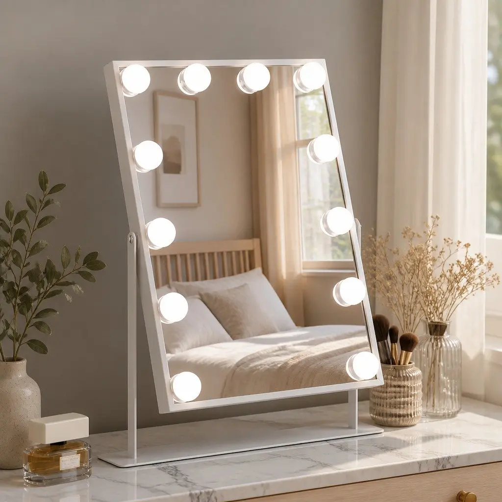 30x40cm Bluetooth Vanity Makeup Mirror with LED Lighting