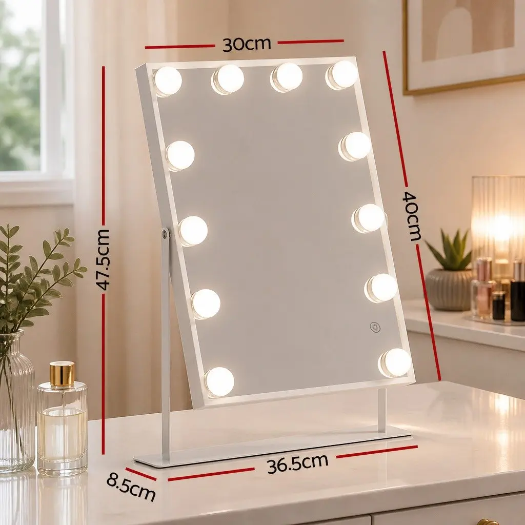 30x40cm Bluetooth Vanity Makeup Mirror with LED Lighting