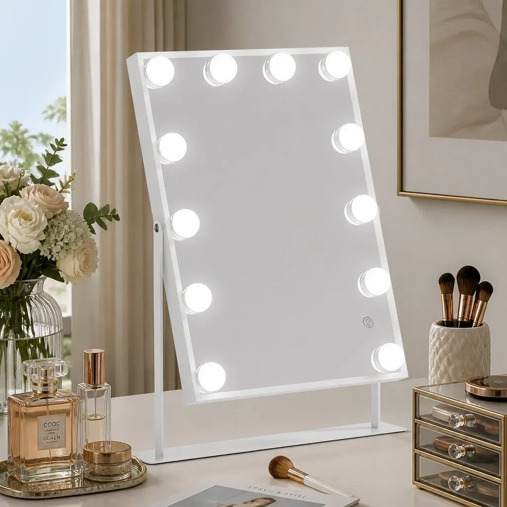 30x40cm Bluetooth Vanity Makeup Mirror with LED Lighting