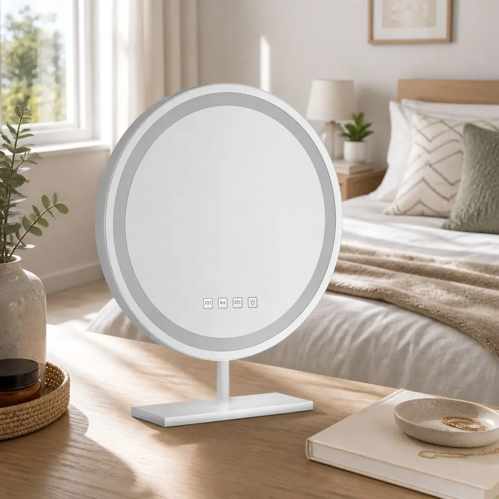 49x28cm Makeup Mirror with LED Lights and Bluetooth