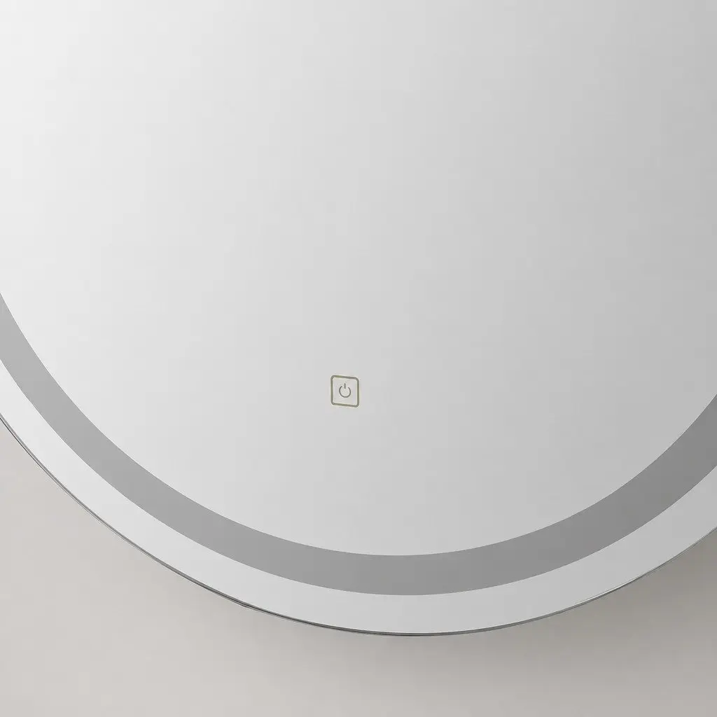 Oval LED Wall Mirror Bathroom 50X75cm
