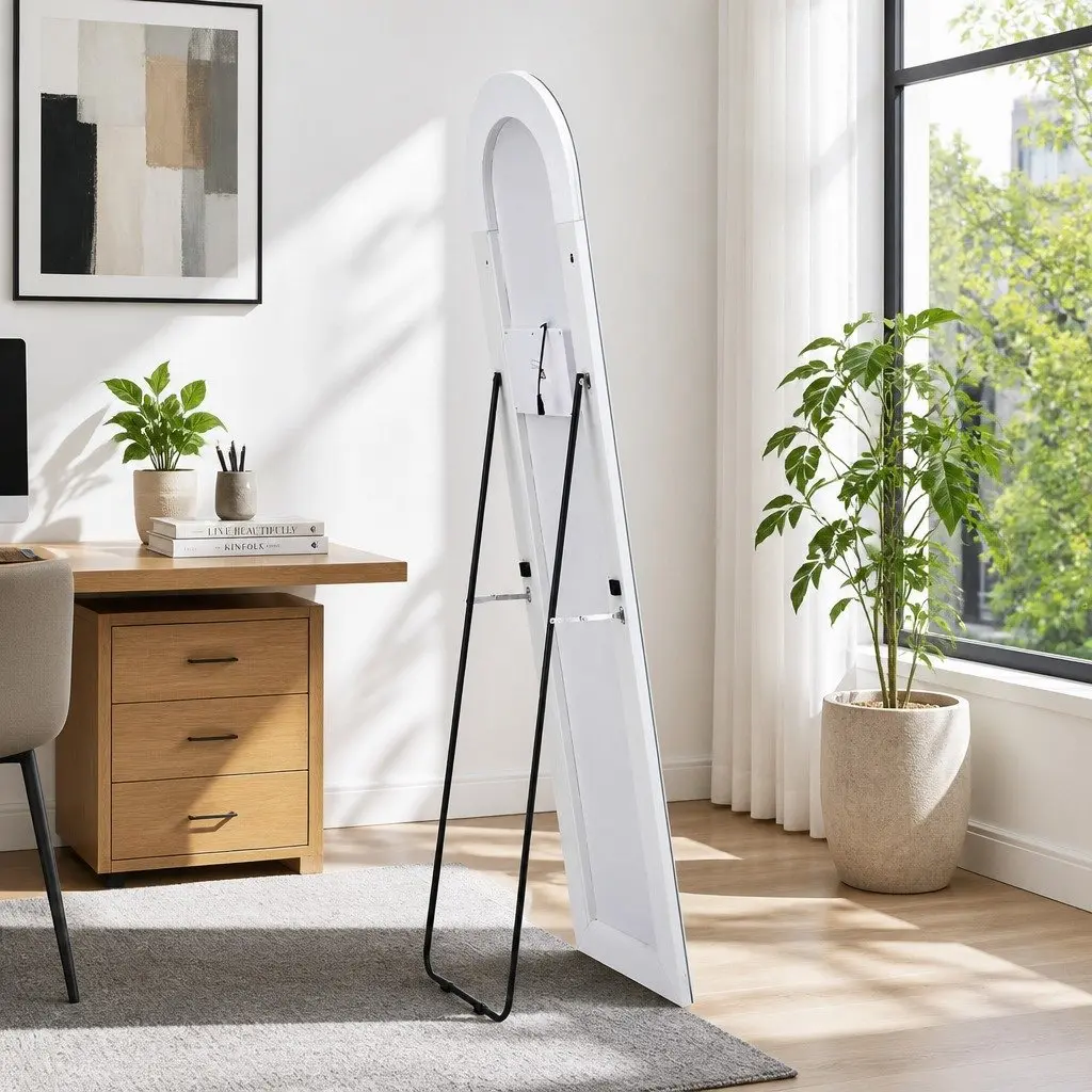 LED Full Length Mirror for Home Decor 160cm Arched Floor Standing Wall Mounted