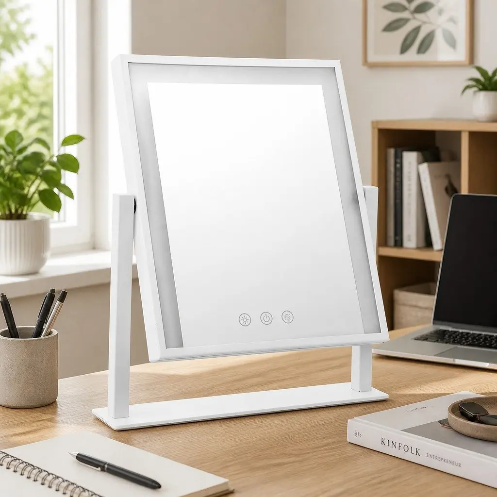 30x40cm Rotatable Makeup Mirror with LED Lights