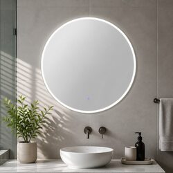 Round LED Wall Mirror 70cm: Specifications and Features