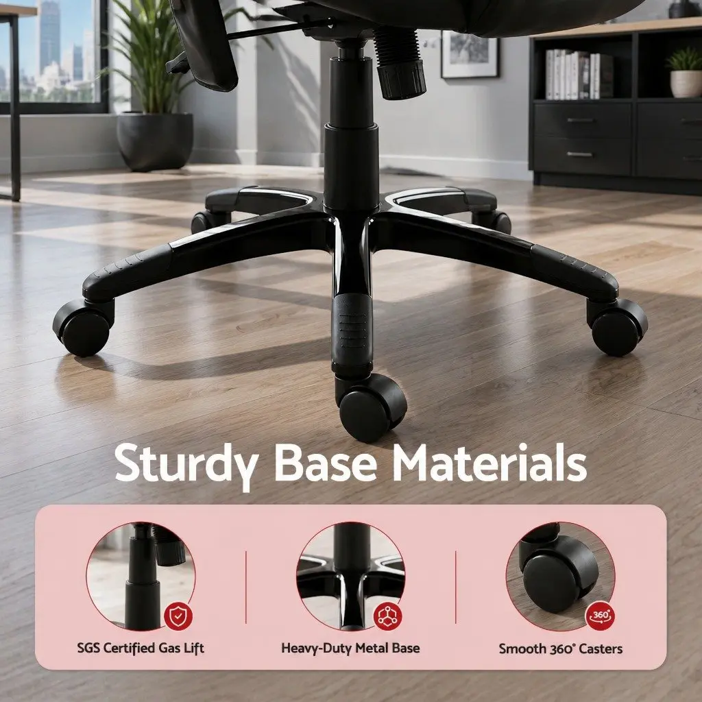 Massage Chair Office Use High Back PU Black
