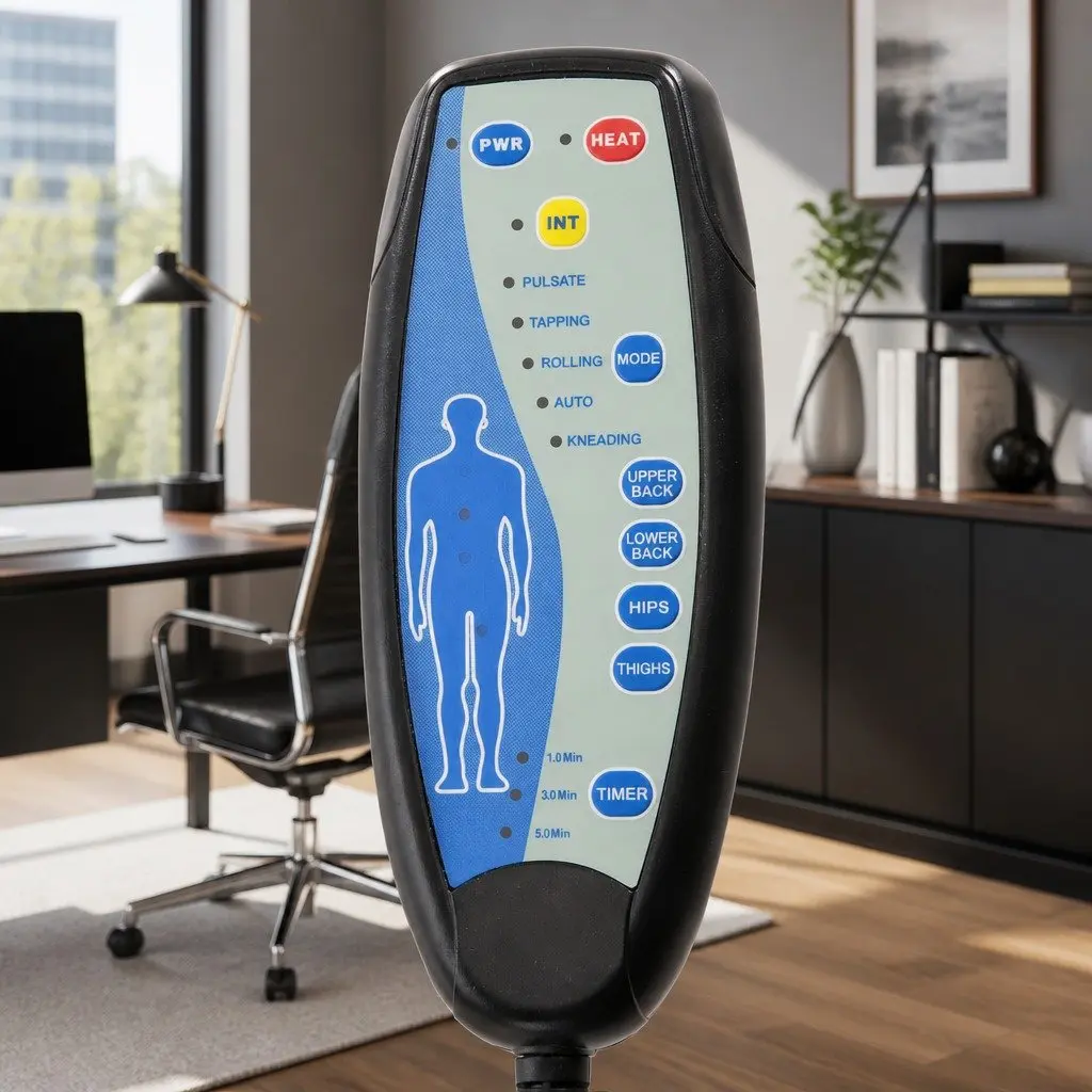 Massage Chair Office Use High Back PU Black