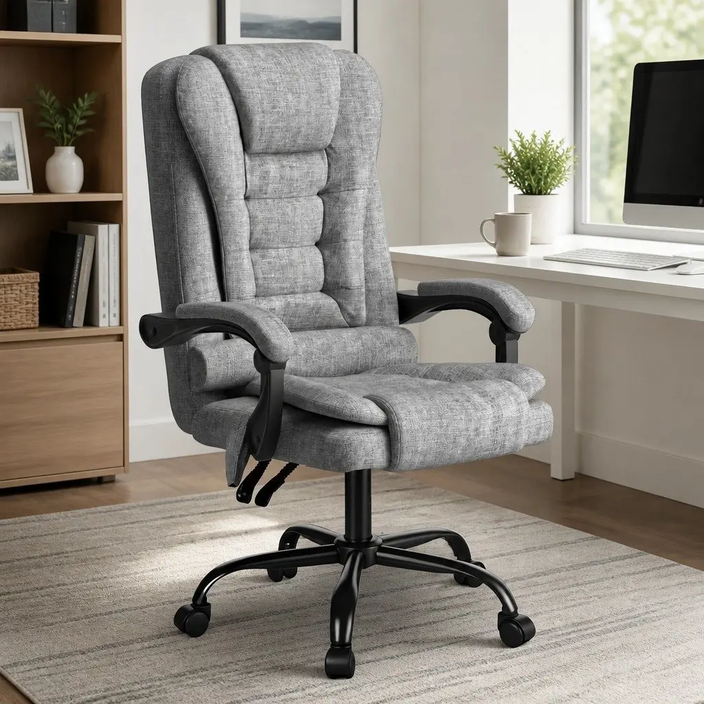 Grey Executive Chair with Massage Function