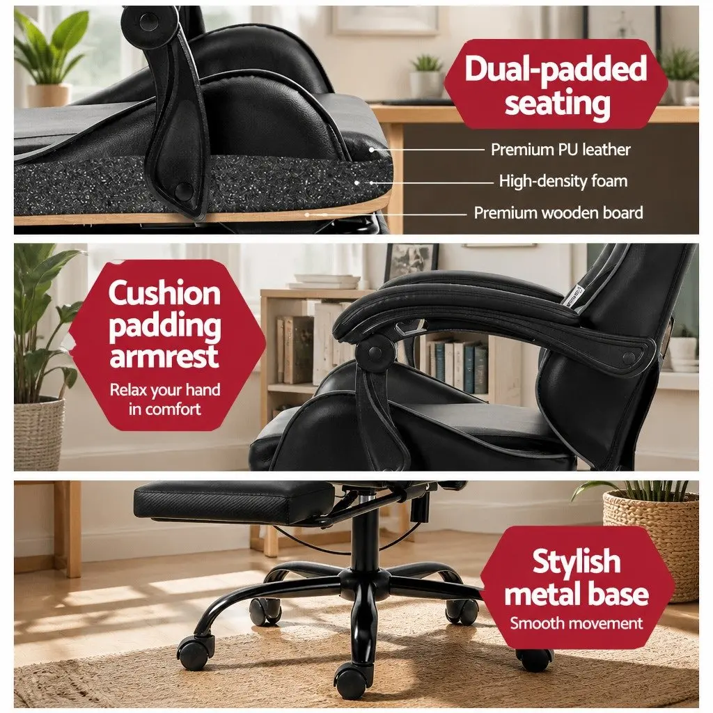 Ergonomic Gaming Office Chair with 6 Massage Points