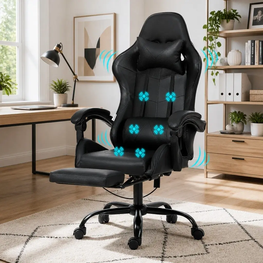 Ergonomic Gaming Office Chair with 6 Massage Points