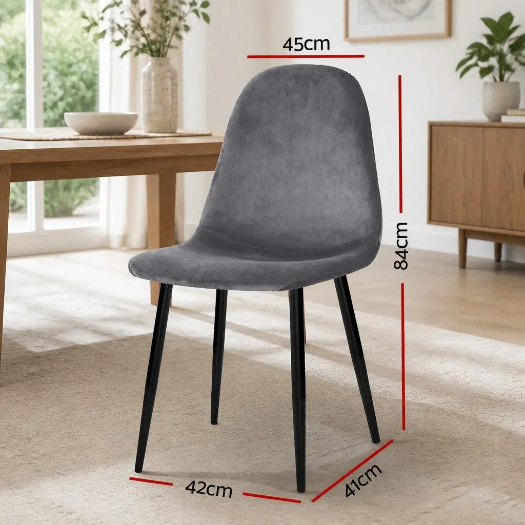 Velvet Dining Chairs Set of 4