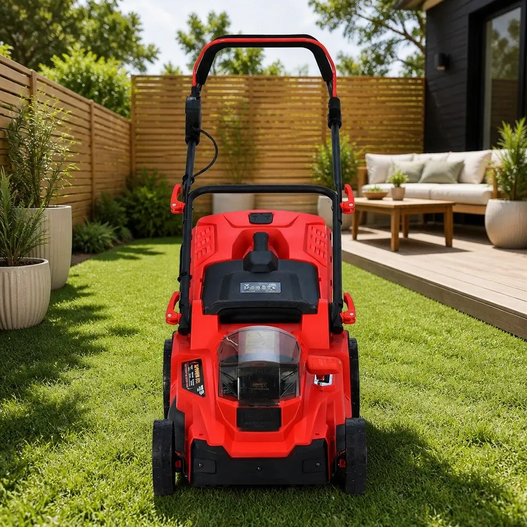 Cordless Lawn Mower 37cm Cutting Width 40V Electric Lawnmower Rear Discharge