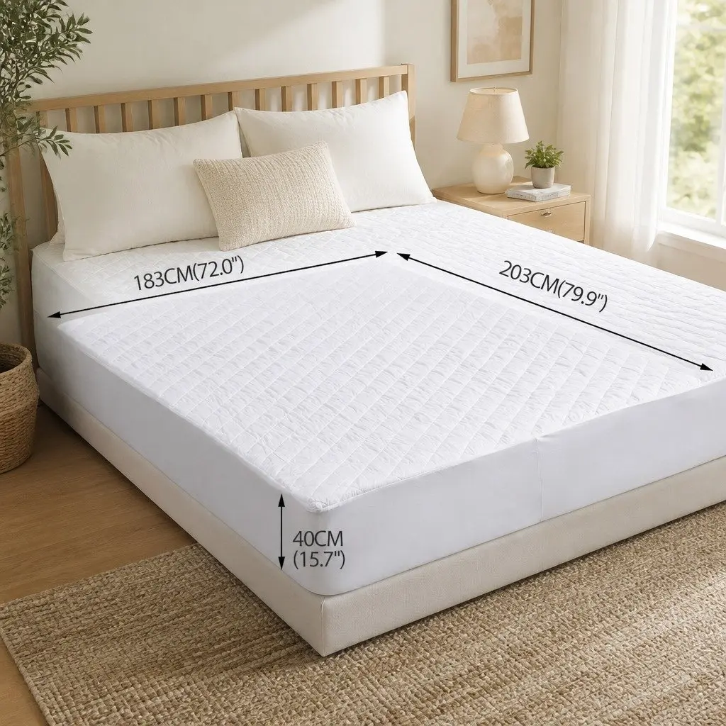 King Waterproof Microfiber Mattress Protector