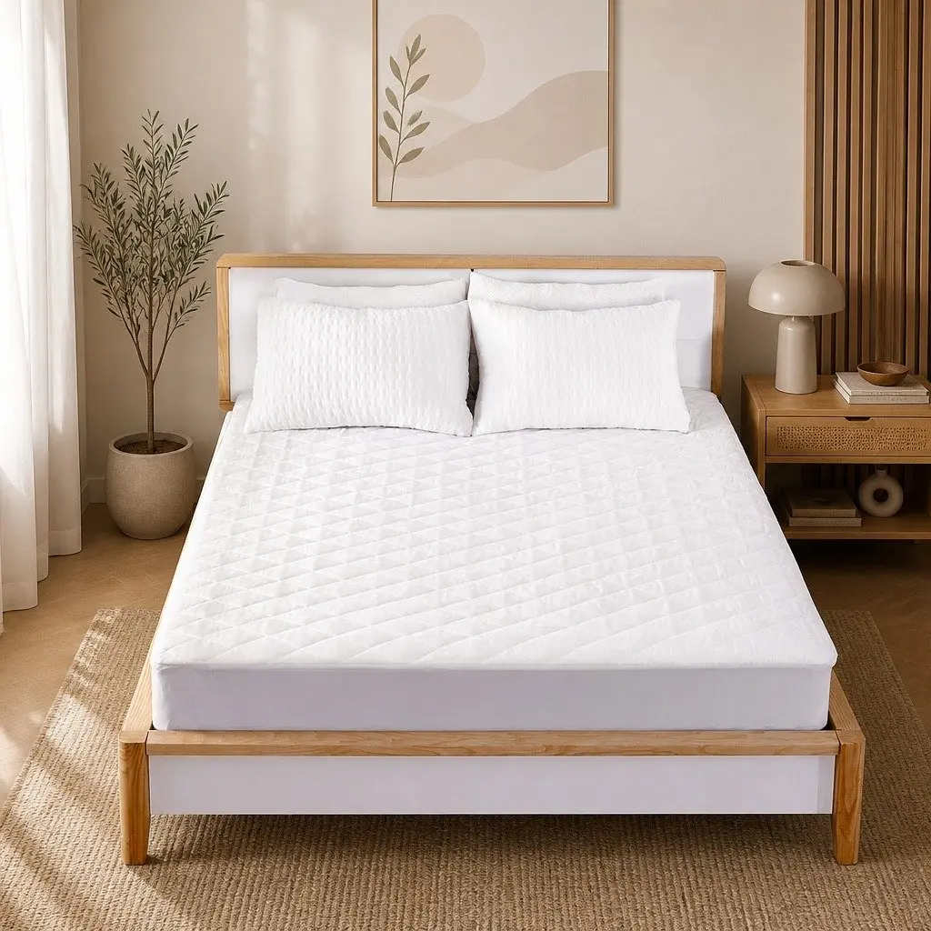 Fitted Waterproof Mattress Protector King Single