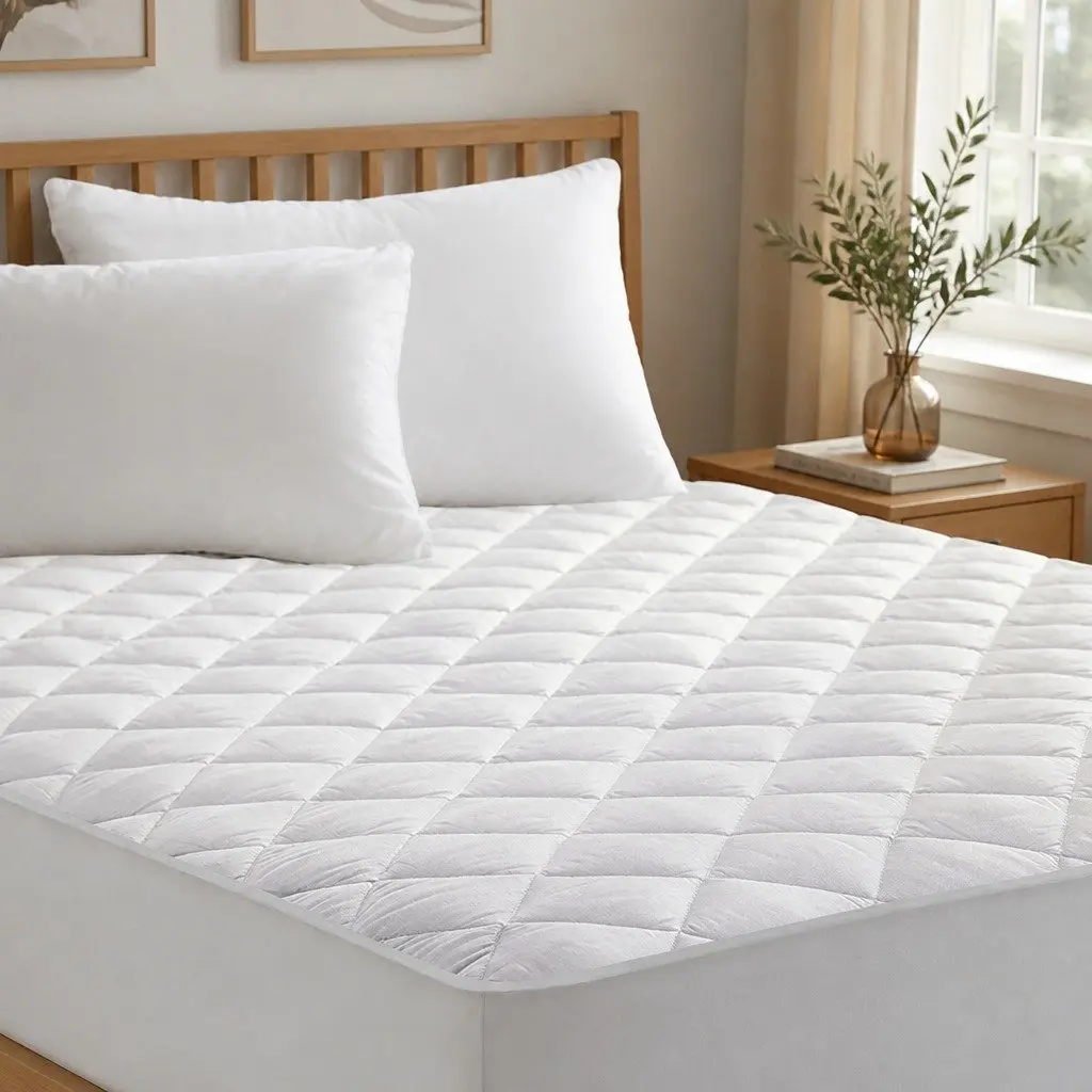 Single Mattress Protector Waterproof Microfibre Fitted Bedding Cover Dust Mite