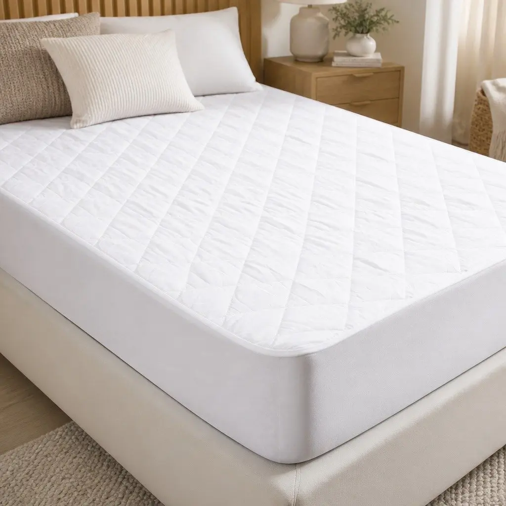 Single Mattress Protector Waterproof Microfibre Fitted Bedding Cover Dust Mite