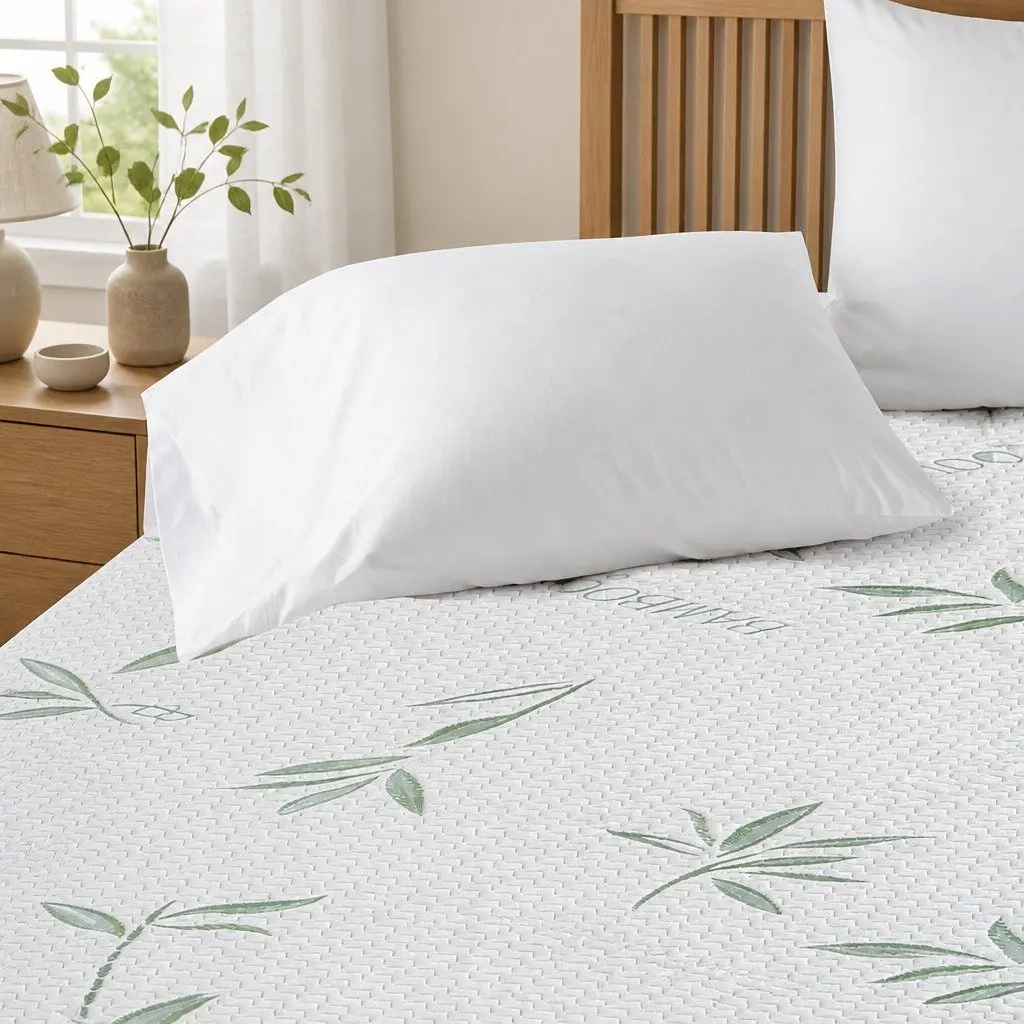 Mattress Protector Fitted Double Waterproof Breathable Dust Mite Prevention