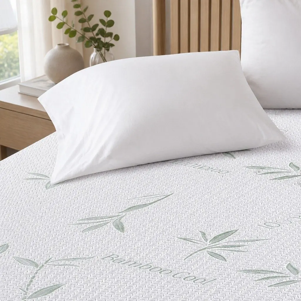 King Mattress Protector Waterproof Breathable Fitted Cover for Bedroom 203cm x 183cm