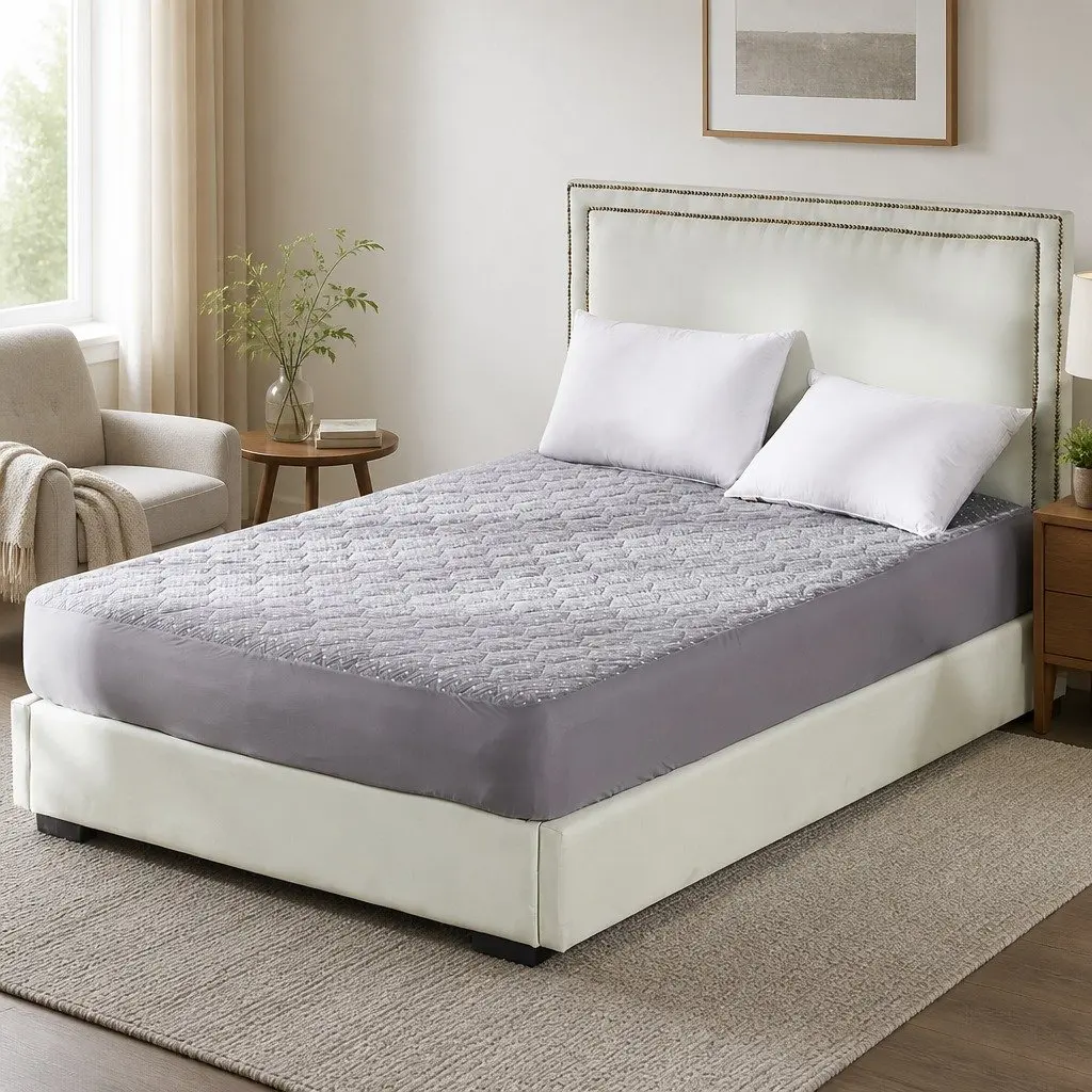 Queen Waterproof Bamboo Charcoal Mattress Protector Topper