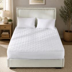 Mattress Protector Topper Bamboo Fibre King Size Quilted Waterproof Fitted