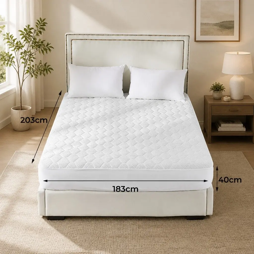 King Size Mattress Protector with Bamboo and Polyester