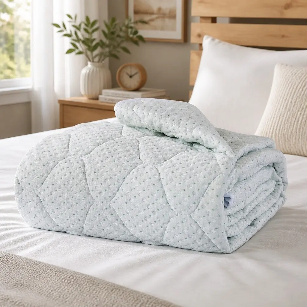 Mattress Protector Single Bamboo Fibre Quilted Waterproof Fitted 40cm