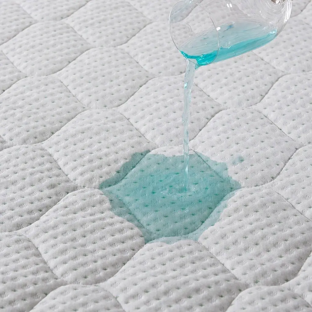 Single Mattress Protector Topper Bamboo Fibre Waterproof Fitted Quilted