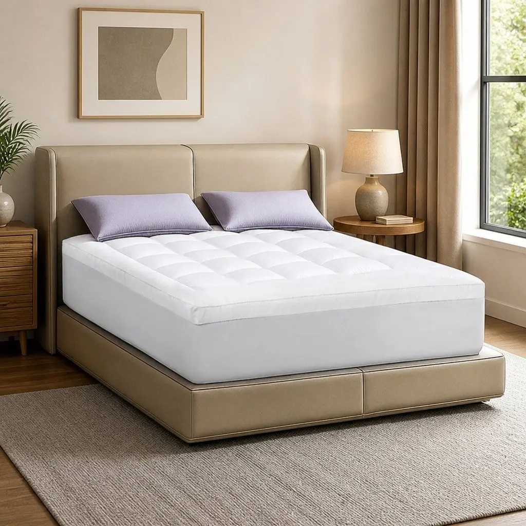 Mattress Topper Pillowtop Double Bed Protector Extra Thick Bamboo Breathable