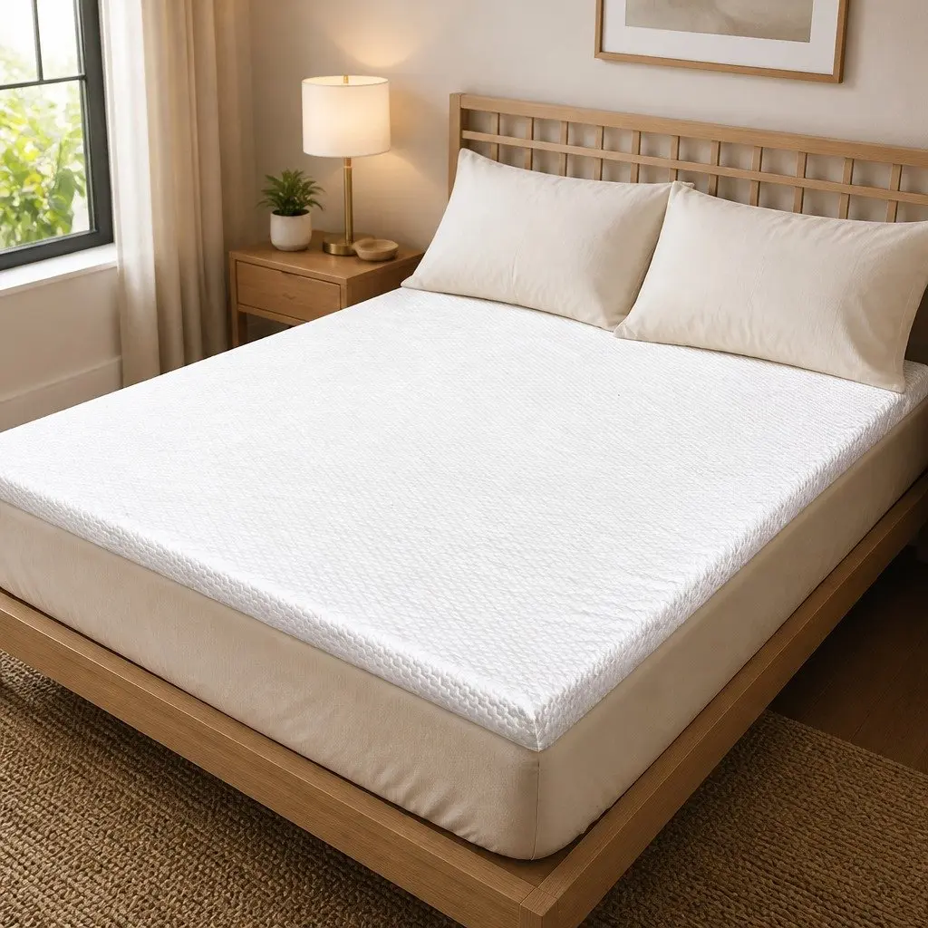 Gel Memory Foam Mattress Topper Double Bed 8CM Ergonomic Support