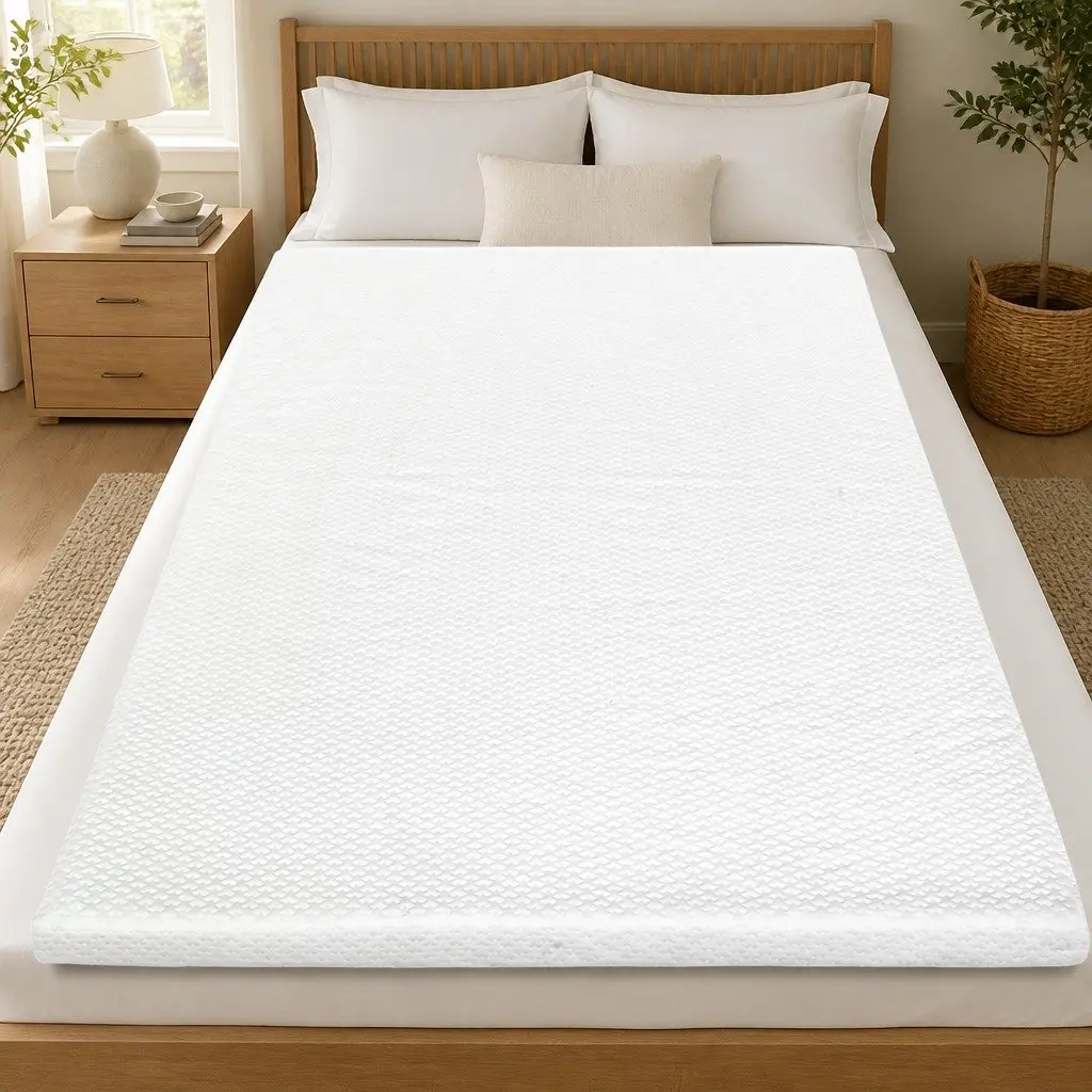 Gel Memory Foam Mattress Topper Double Bed 8CM Ergonomic Support